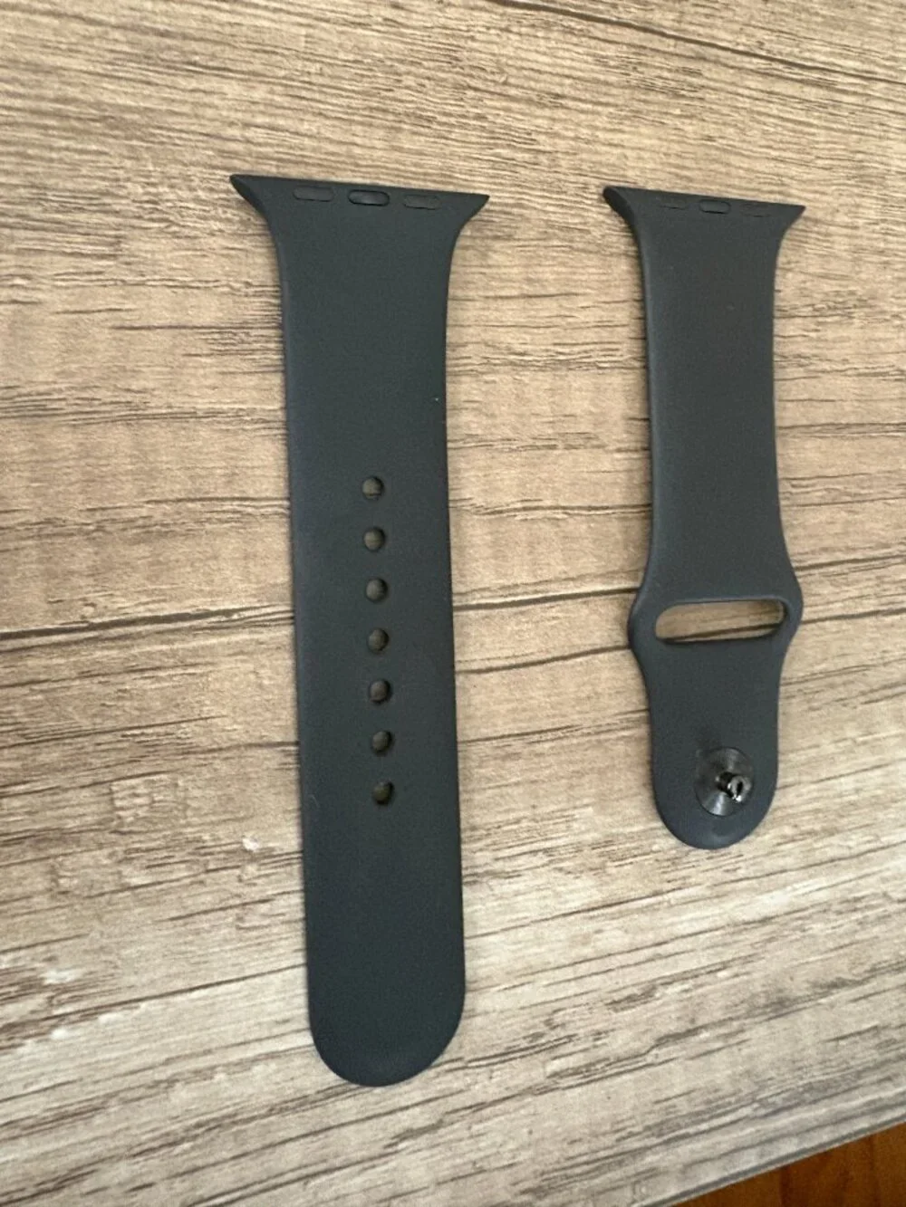 Official Apple Watch Sport Band Black Silicone 44mm (S/M)